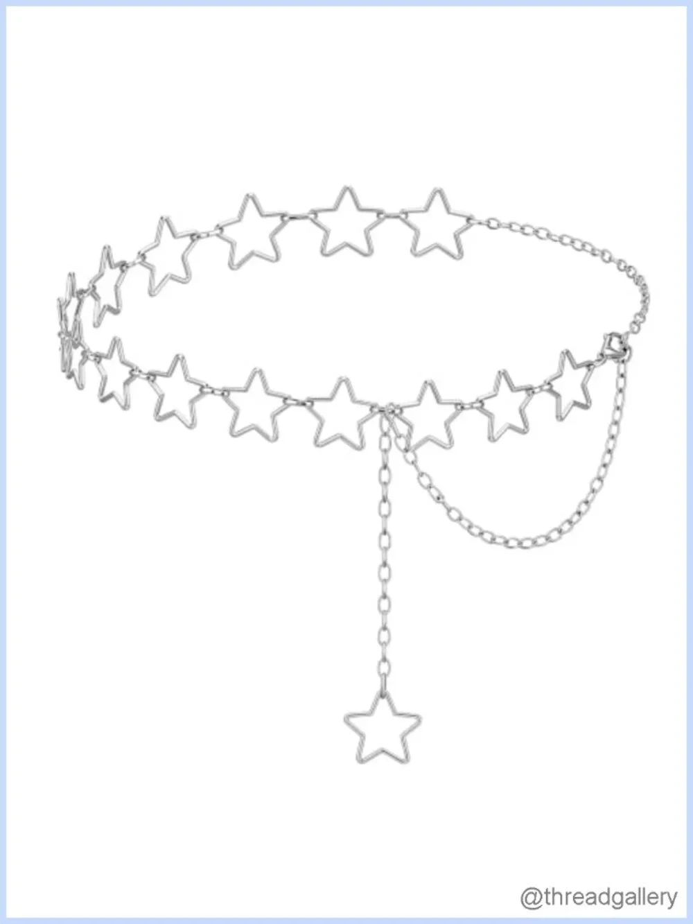 Adjustable Metal Star Chain Waist Belt for Women